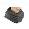 Pánsky šál nekonečný tmavo sivý