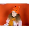 Art of Polo detská zimná čiapka líška oranžová