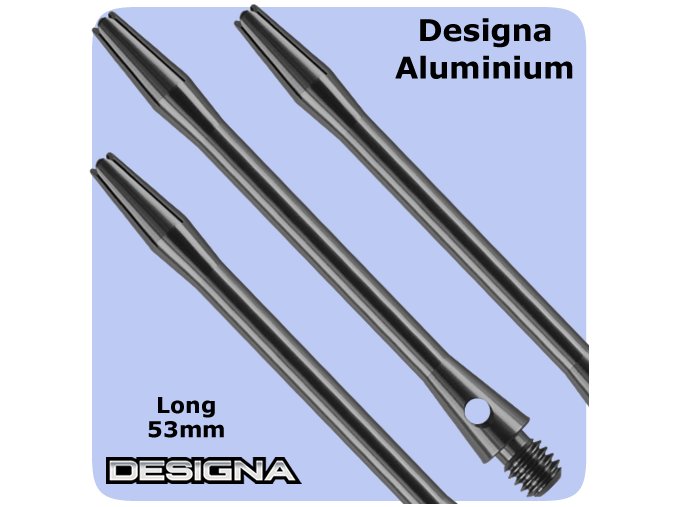 designa aluminium shafts gun metal long