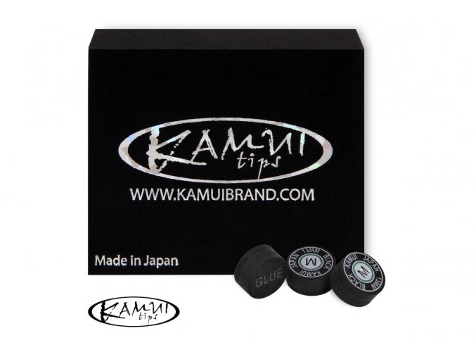 slip on cue tip kamui black 13 mm medium