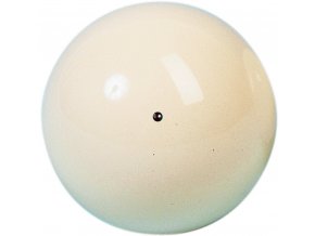 aramith white cue ball with black spot