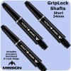 mission griplock shafts short black with rings