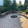 Runde Gartenbank für Feuerstelle1