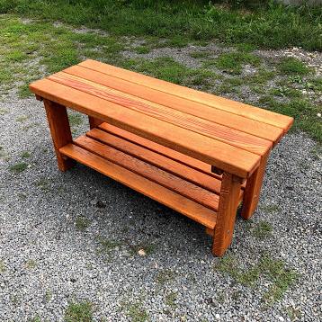 Dřevěná dubová lavice neboli botník