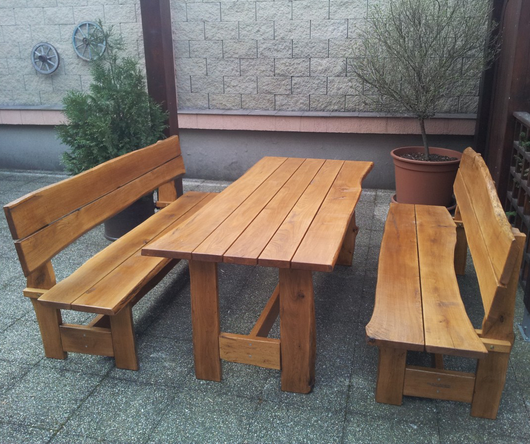 Rustikální dubová sestava pro zákazníka z Kadaně - Ústecký kraj