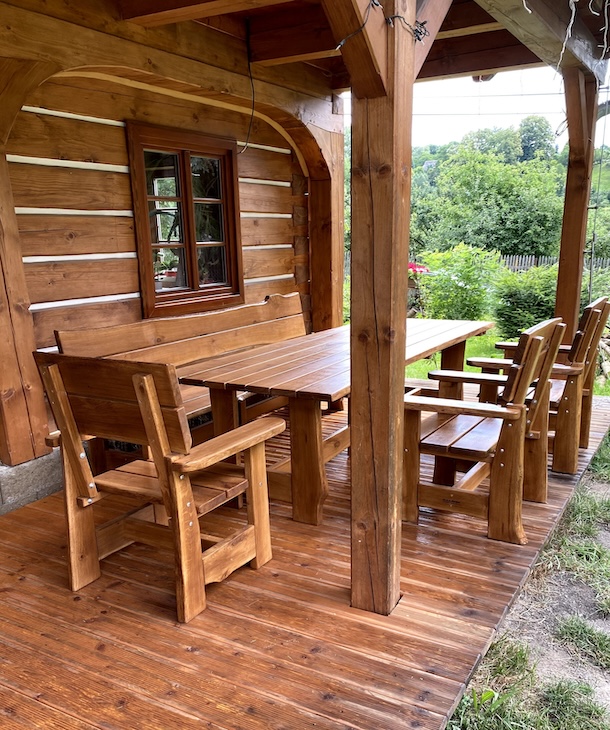 Zahradní dubová sestava na chalupu