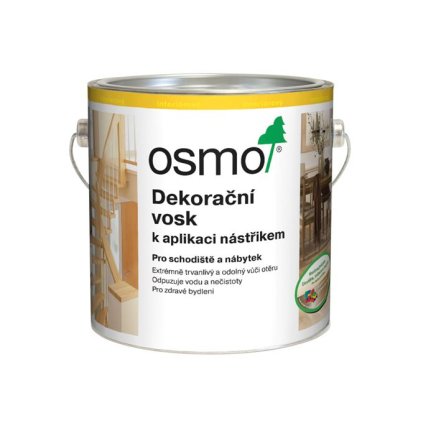 OSMO 3063 Průmyslový dekorační vosk, bezbarvý polomat bezbarvý polomat