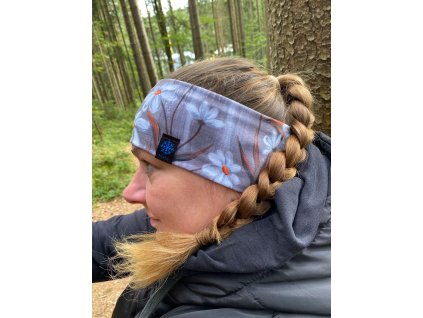Bavlněná čelenka No.3 - kávová