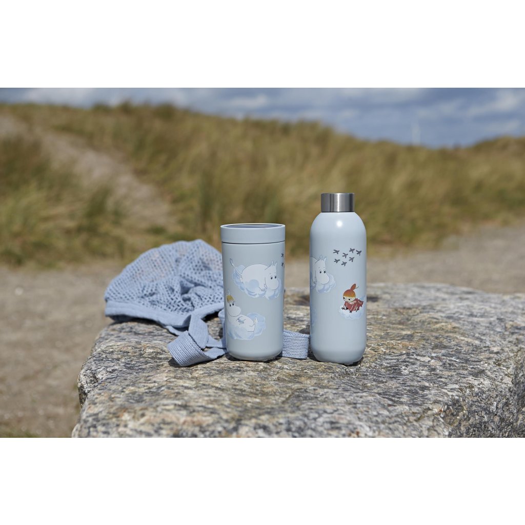 Isolierflasche TO GO CLICK MOOMIN 750 ml, Soft Cloud, Stelton