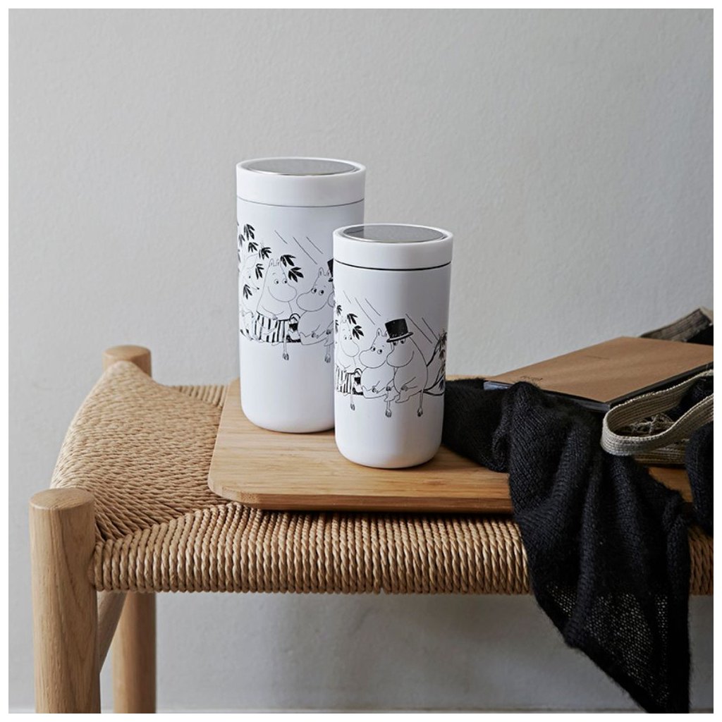 Thermobecher TO GO CLICK MOOMIN 200 ml, zartweiß, Stelton