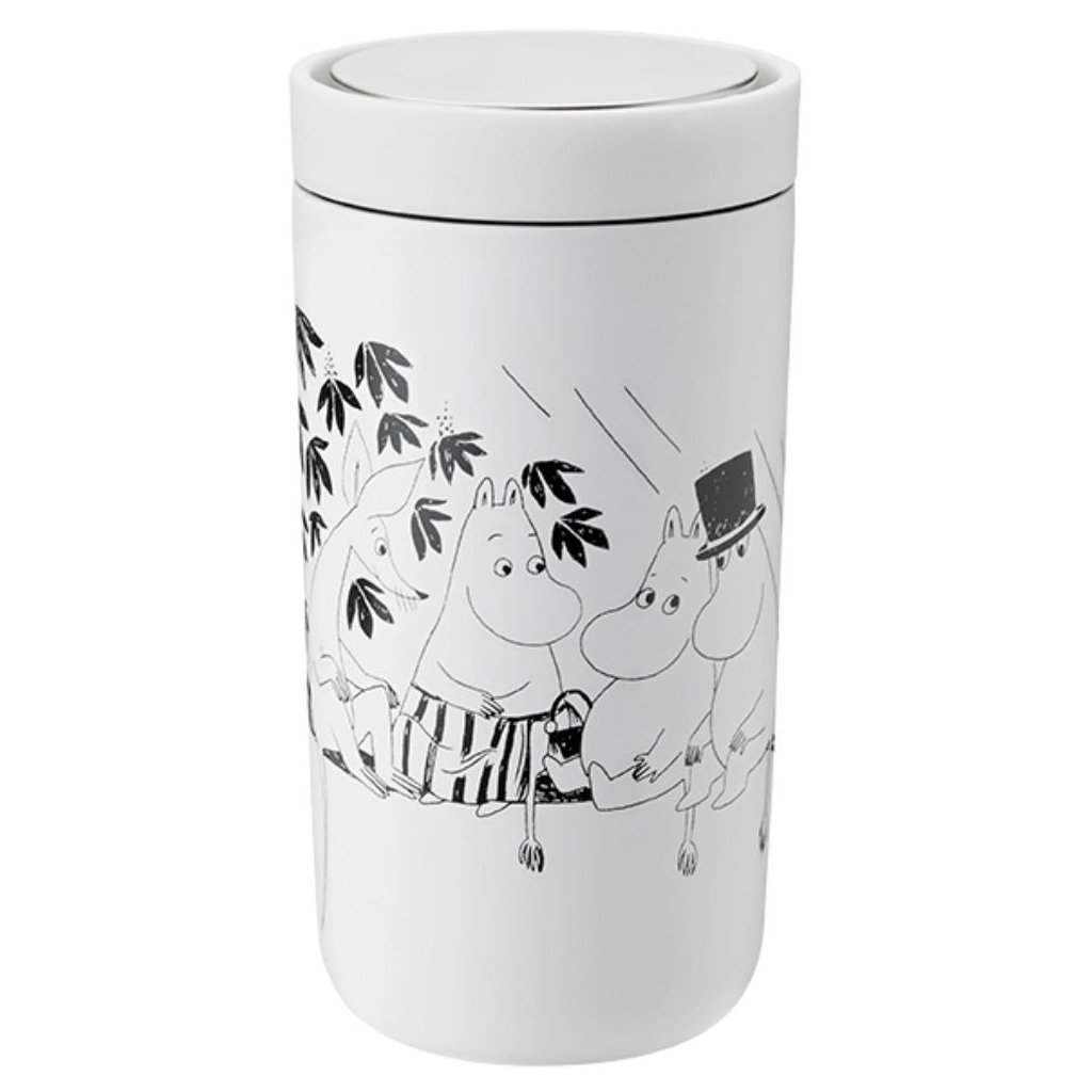Thermobecher TO GO CLICK MOOMIN 200 ml, zartweiß, Stelton