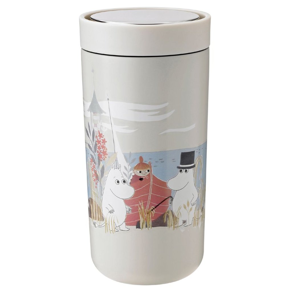 Thermobecher TO GO CLICK MOOMIN 400 ml, Soft Sand, Stelton