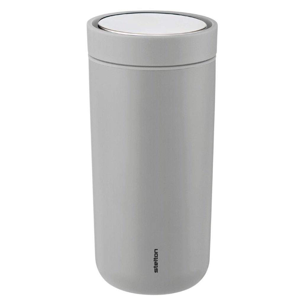 Thermobecher TO GO CLICK 400 ml, hellgrau, Stelton
