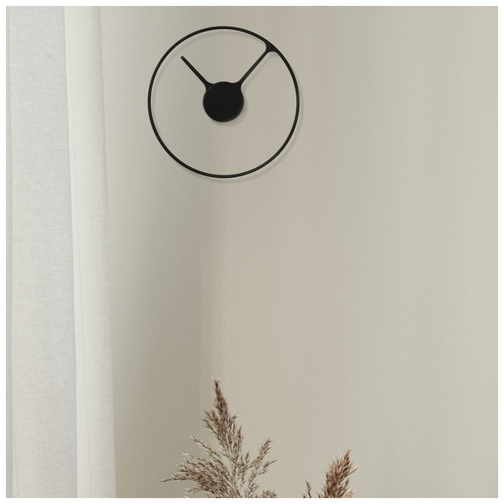 Wanduhr TIME 30 cm, schwarz, Stelton