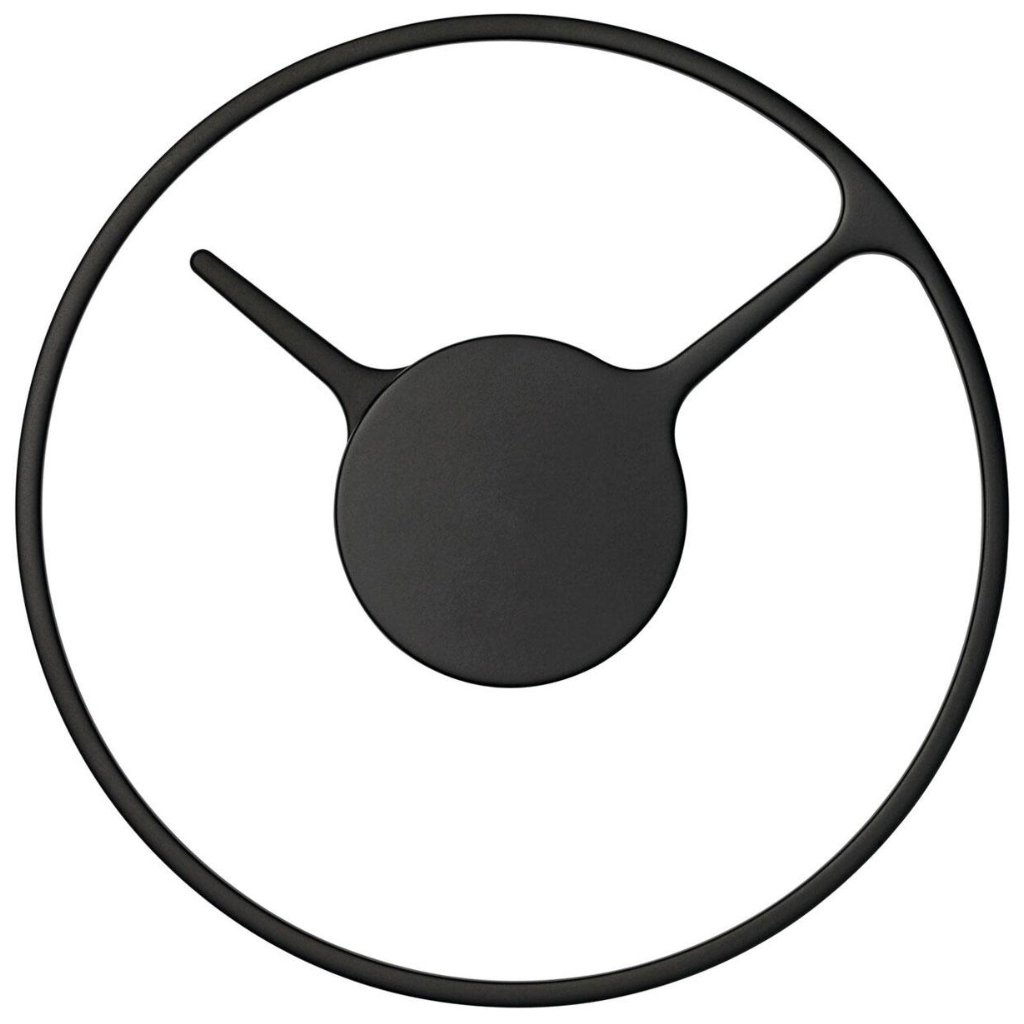 Wanduhr TIME 30 cm, schwarz, Stelton