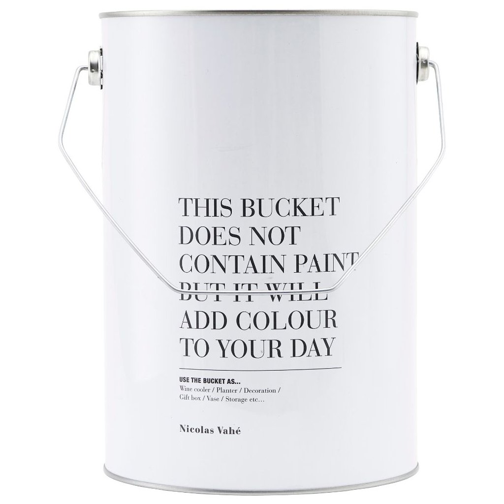 Aufbewahrungsbox BUCKET 5 l, weiß, Nicolas Vahé