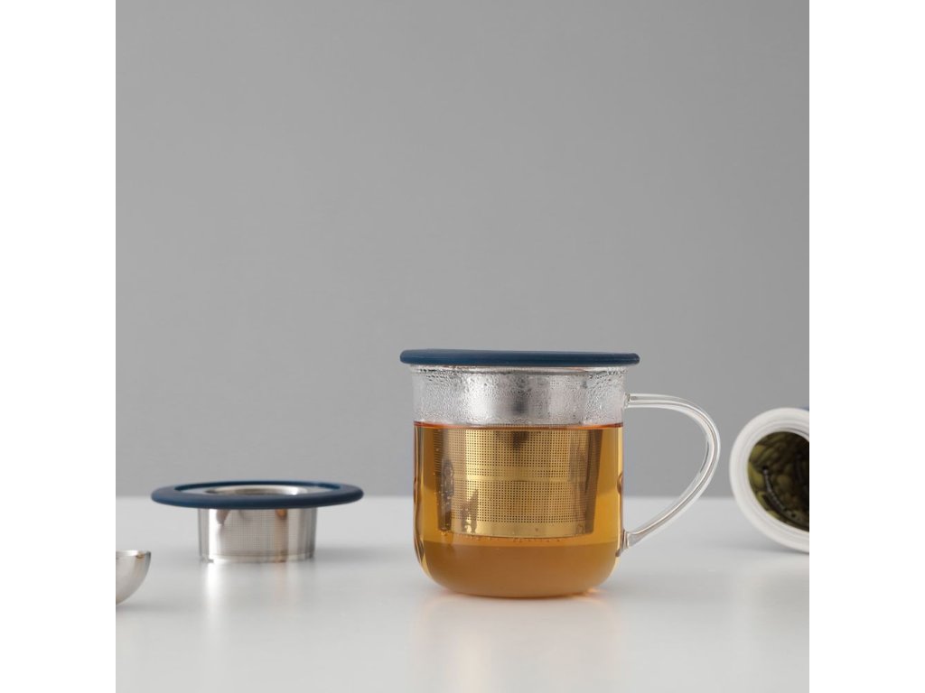 Teesieb INFUSION, zusammenfaltbar, blau, Viva Scandinavia