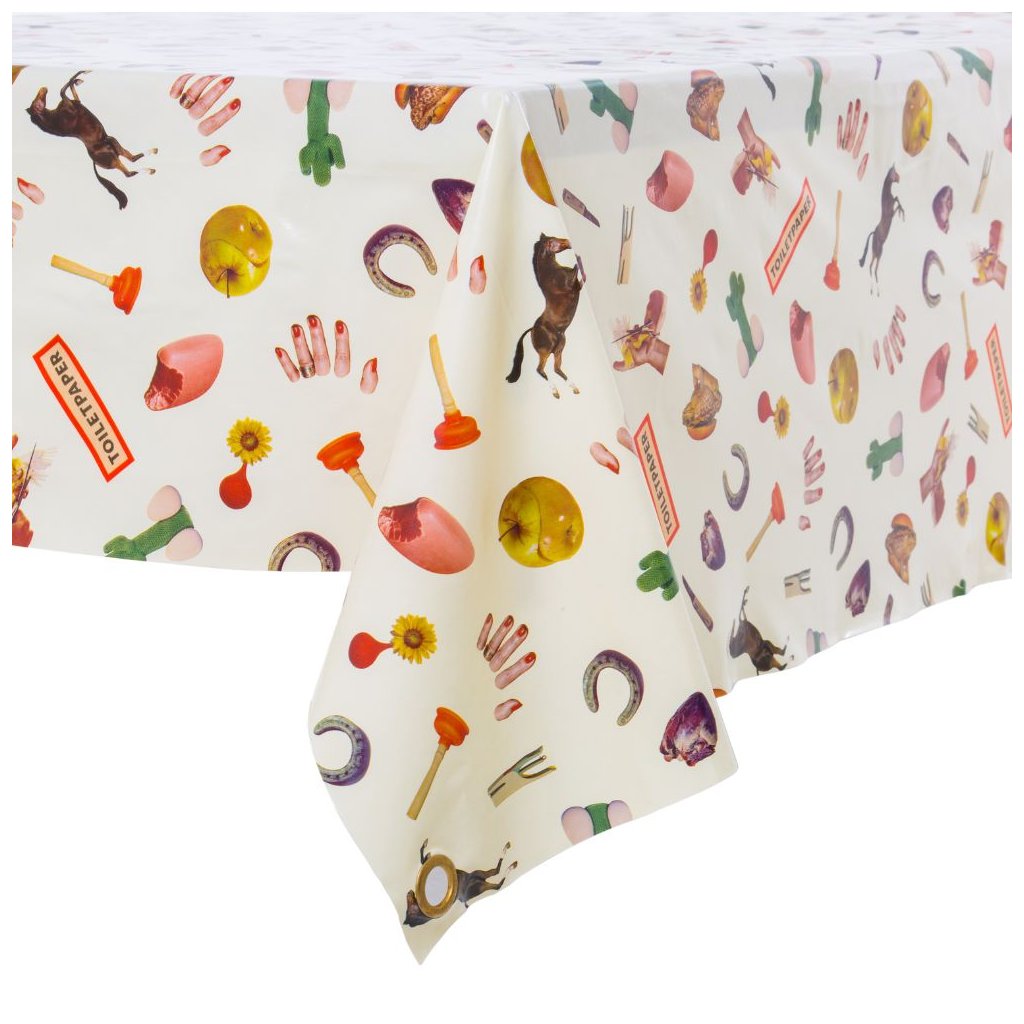 Tischdecke TOILETPAPER MIX 140 x 240 cm, Vinyl, Seletti