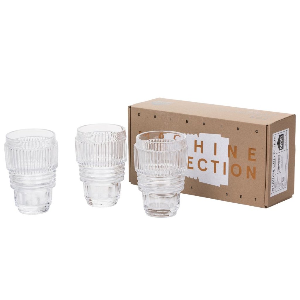 Trinkglas MACHINE COLLECTION, 3er-Set, Seletti