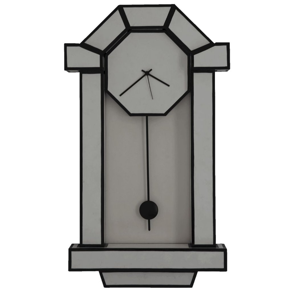 Wanduhr CUT 'N PASTE 71 cm, schwarz & weiß, Seletti