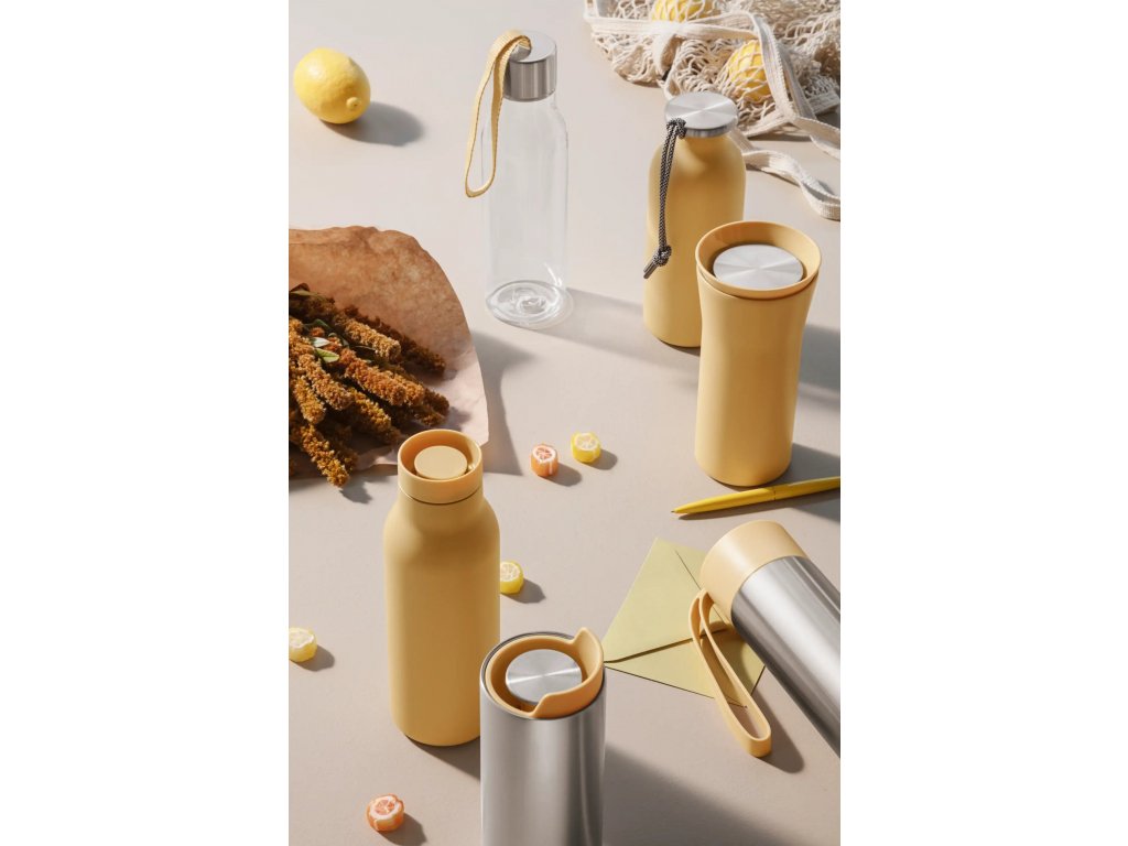 Trinkflasche 500 ml, gelbes Band, Kunststoff, Eva Solo 
