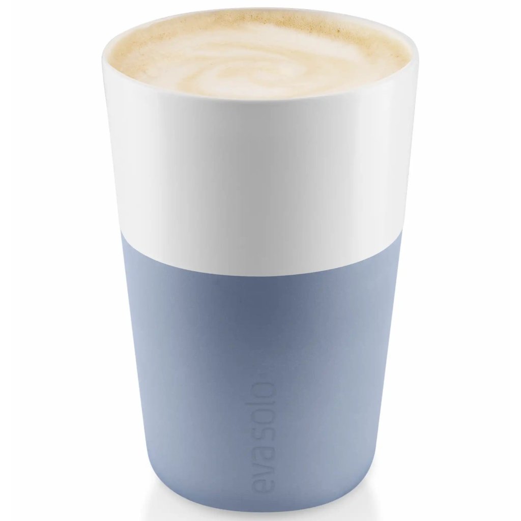 Isolierbecher für Caffé Latte 360 ml, set à 2 st, trüb blau, Eva Solo