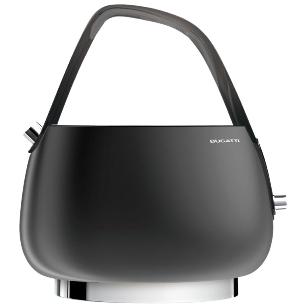 Wasserkocher JACKIE 1,2 l, schwarz, Edelstahl, Bugatti