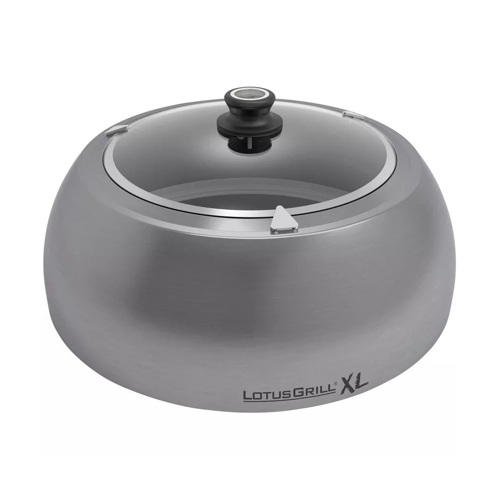 Grill Abdeckhaube LOTUSGRILL XL 43,5 cm, rostfreier Stahl, LotusGrill