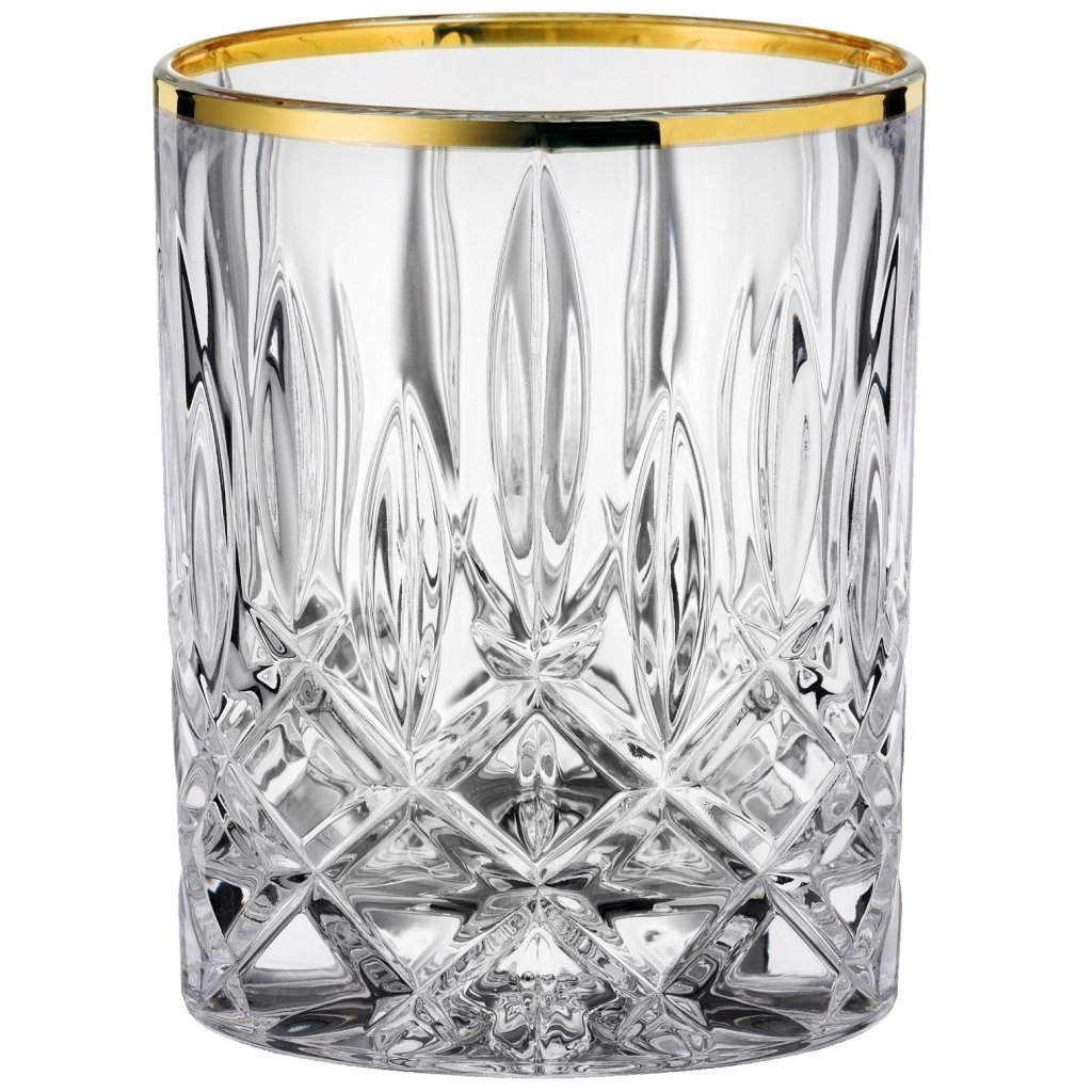 Whiskeygläser NOBLESSE GOLD, 2er-Set, 295 ml, klar, Nachtmann