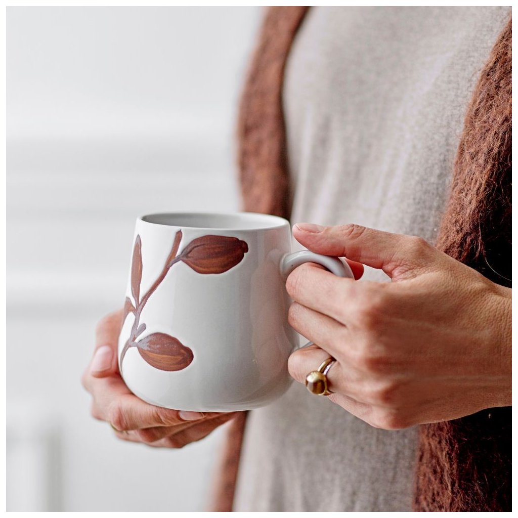 Tasse NETHE 400 ml, 2er-Set, Steingut, Bloomingville