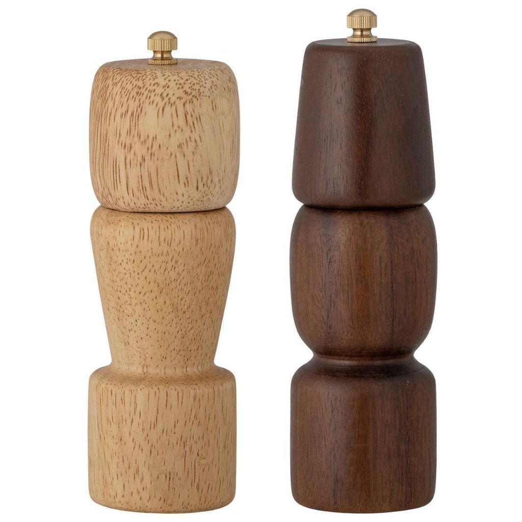 Salz- & Pfeffermühle SABRI 18 cm, 2er-Set, Holz, Bloomingville