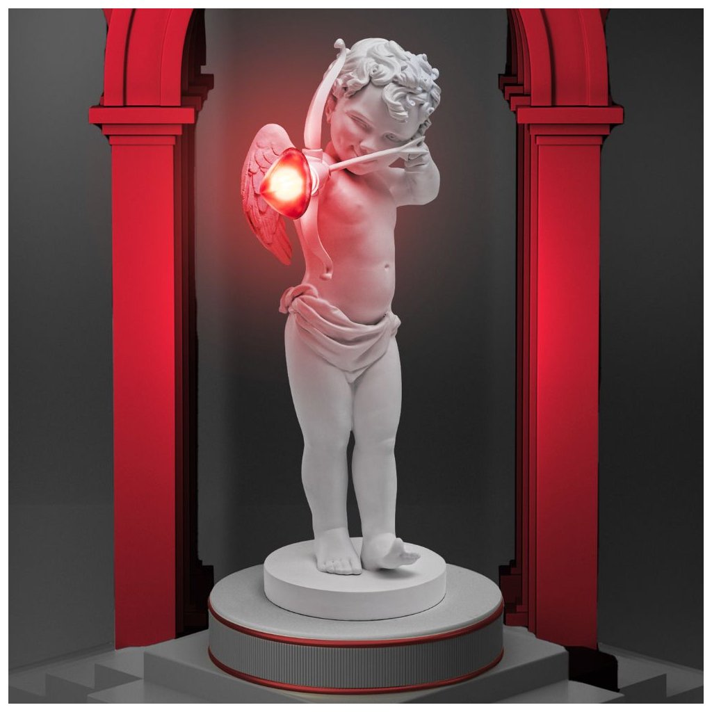 Tischlampe CUPID 63 cm, weiß, Harz, Seletti