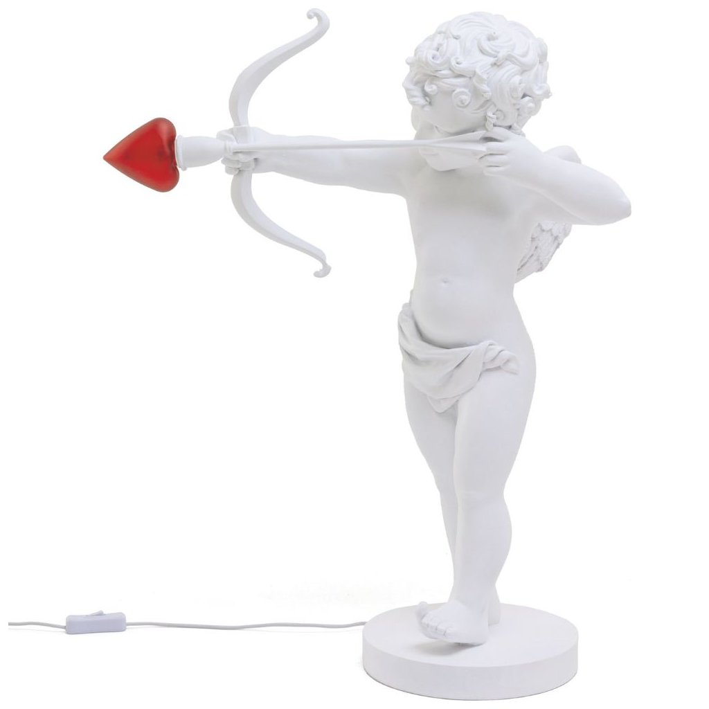 Tischlampe CUPID 63 cm, weiß, Harz, Seletti