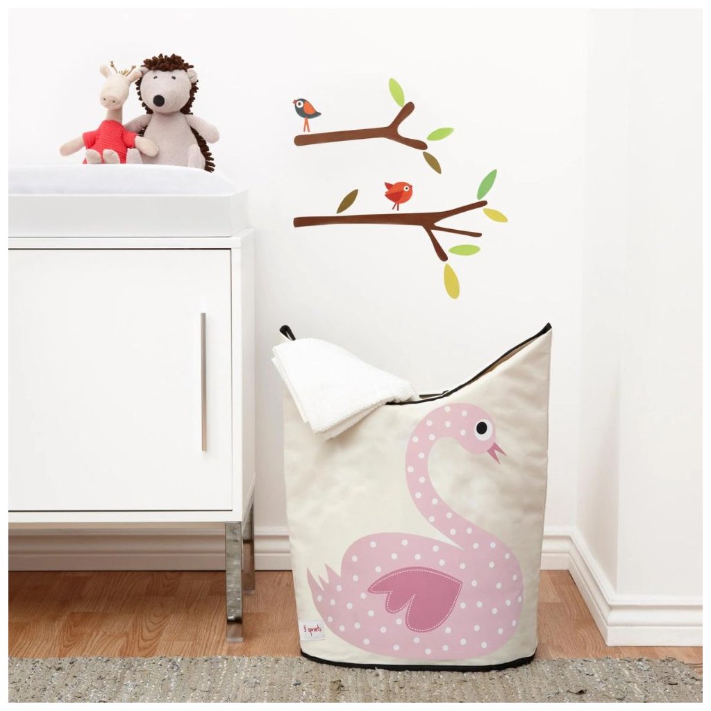 Wäschebox SWAN 70 l, beige, 3 Sprouts