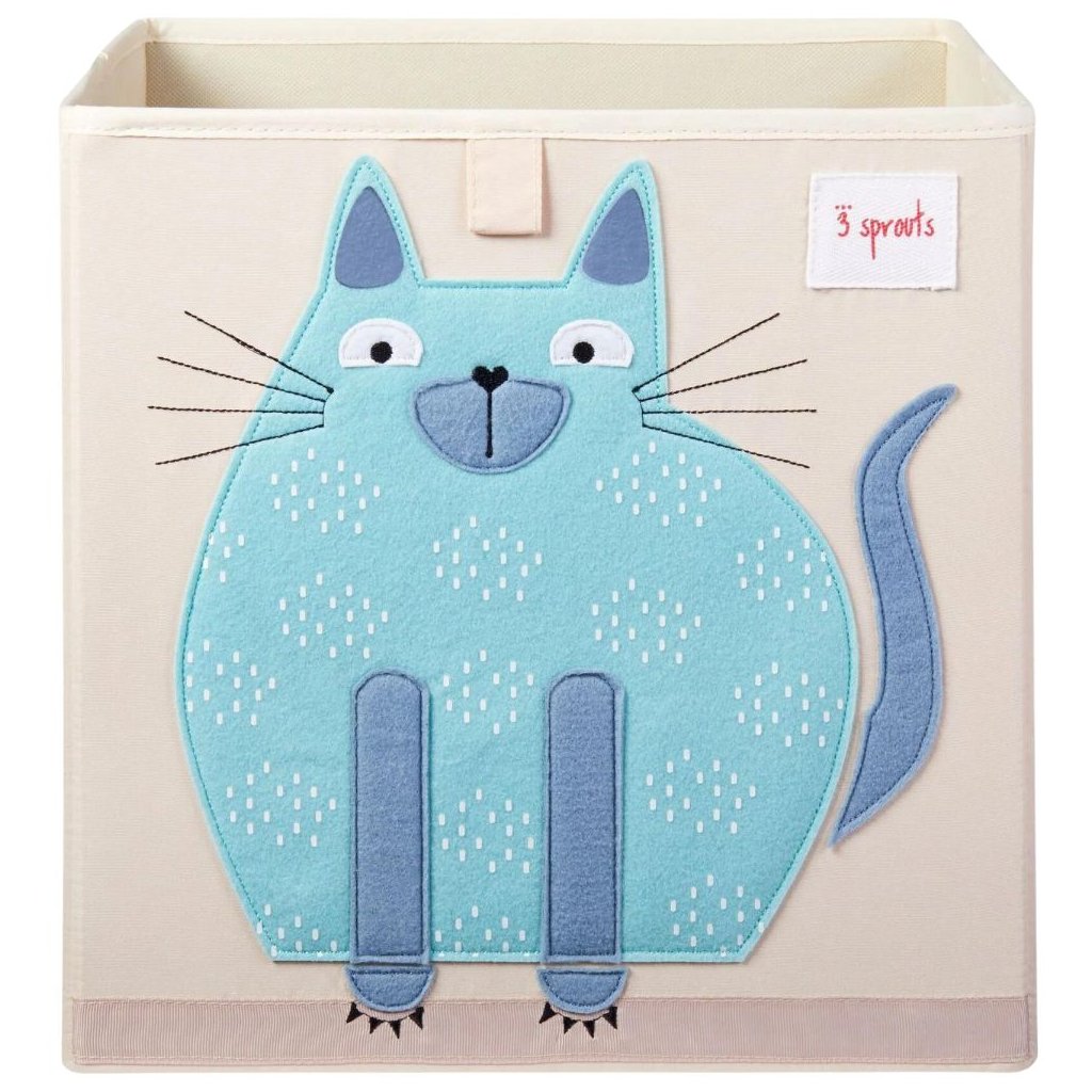Kinder Aufbewahrungsbox CAT 33 cm, beige, 3 Sprouts