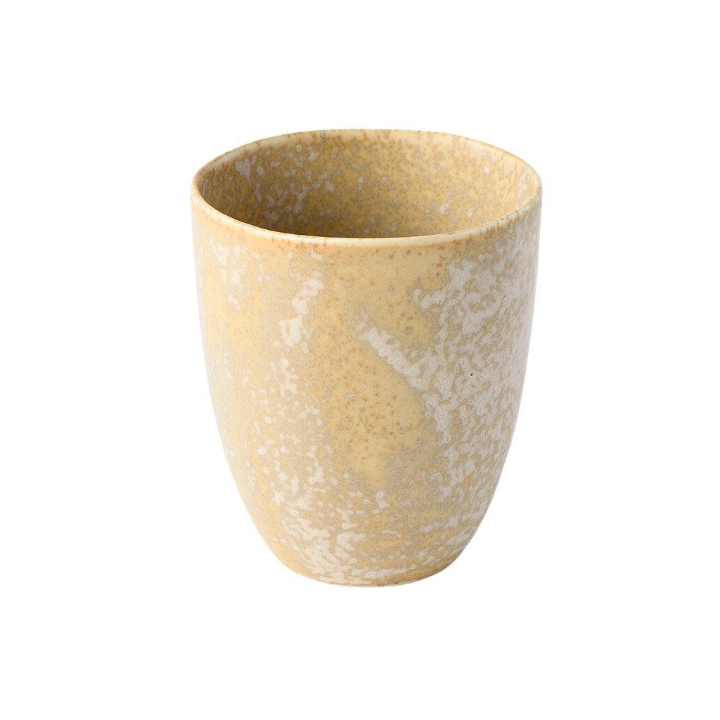 Becher WHITE FADE 200 ml, beige, Keramik, MIJ