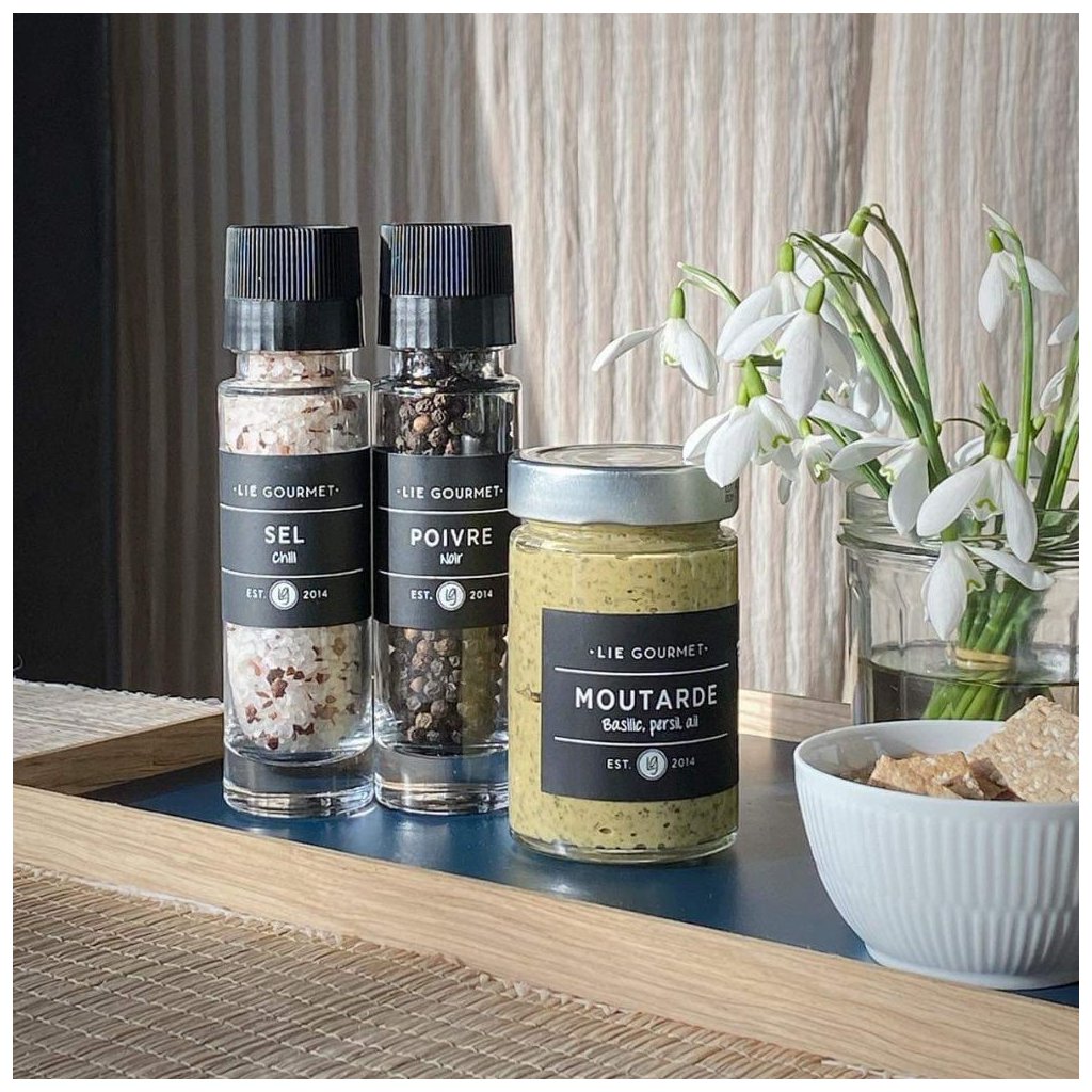 Geschenkset, Chilisalz und schwarzer Pfeffer, Lie Gourmet
