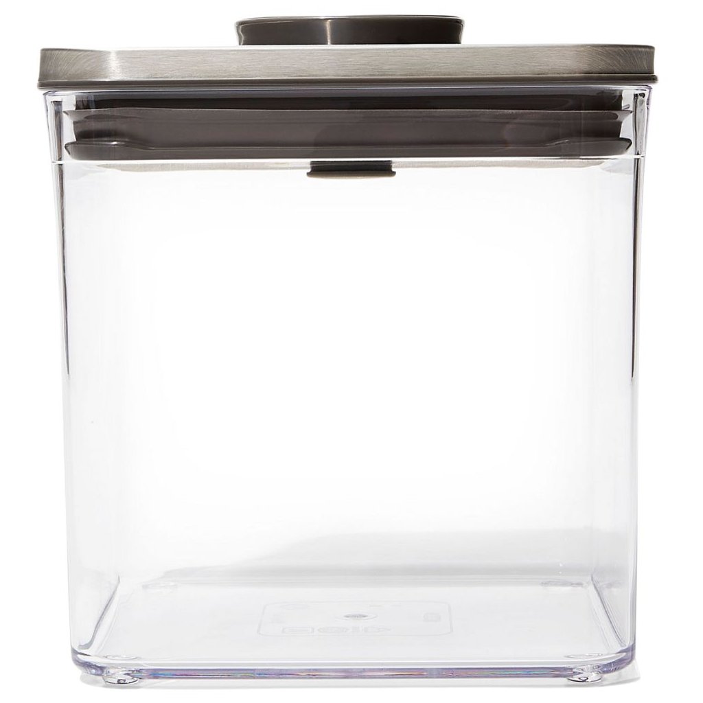 Vorratsdose POP STEEL 2,6 l, groß quadratisch, Kunststoff, OXO