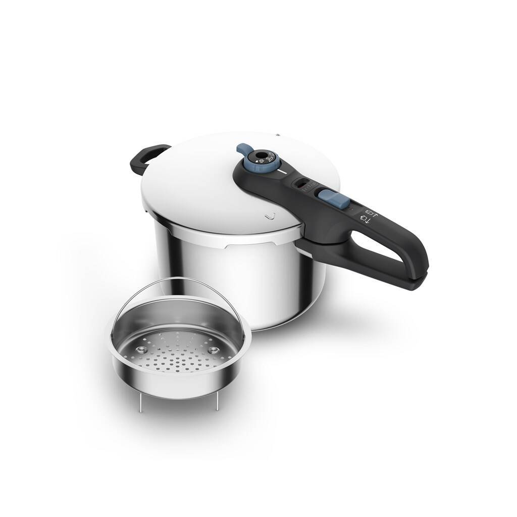Schnellkochtopf SECURE TRENDY P2584401 8 l, Edelstahl, Tefal