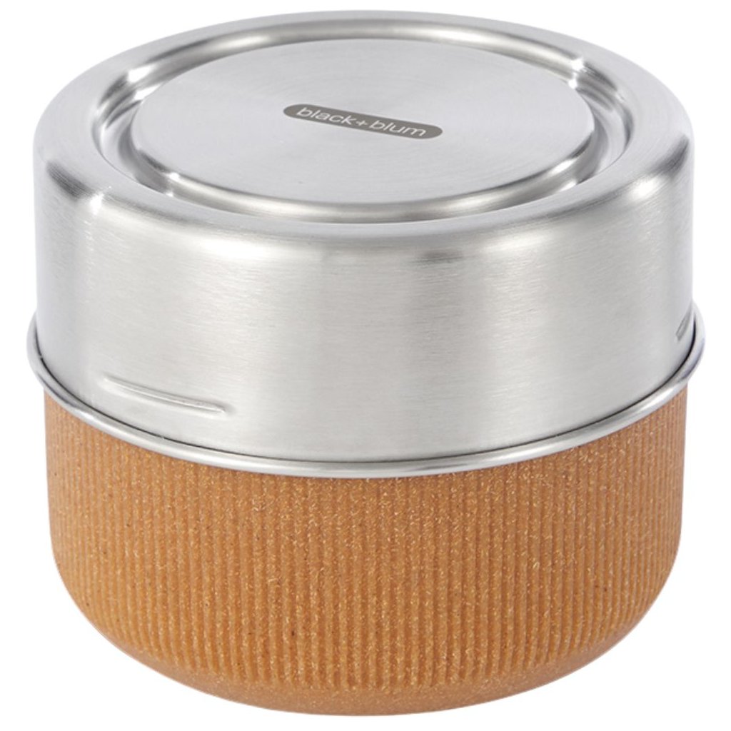 Lunchbox 600 ml, Mandel, Glas, Black+Blum
