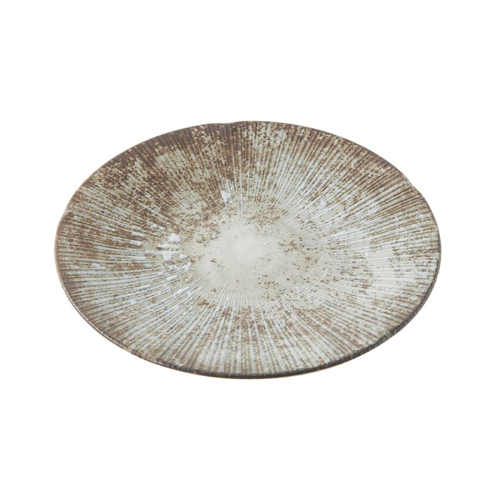 Vorspeisenteller ICE WHITEWASH 22 cm, weiß, Keramik, MIJ