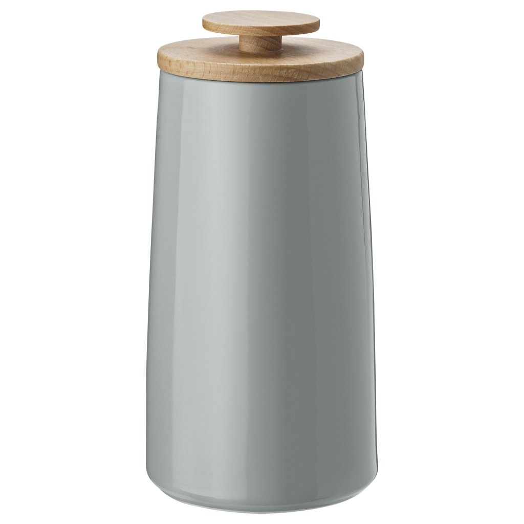 Vorratsdose EMMA 0,7 l, grau, Steingut, Stelton