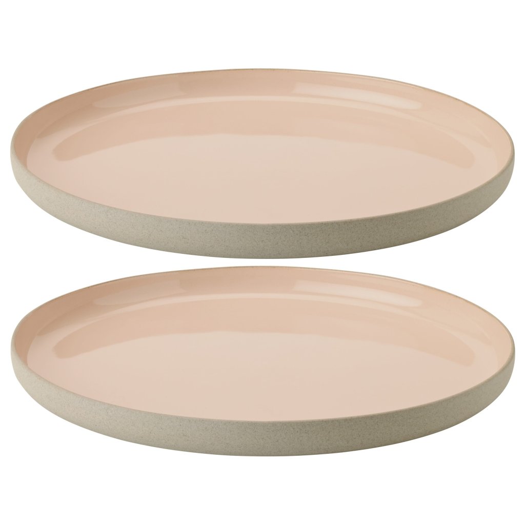 Speiseteller EMMA 24 cm, 2er-Set, rosa, Steingut, Stelton