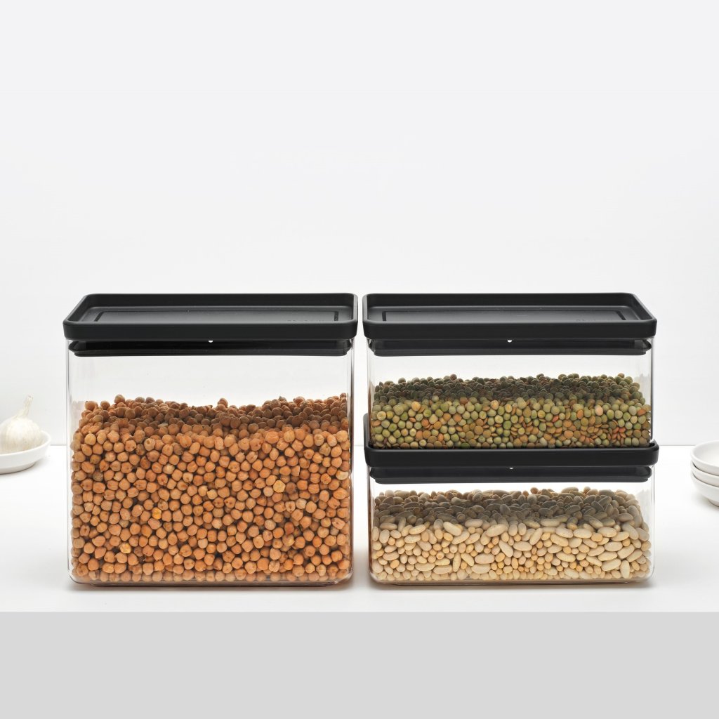 Vorratsdose TASTY PLUS, 3et-Set, dunkelgrau, Brabantia