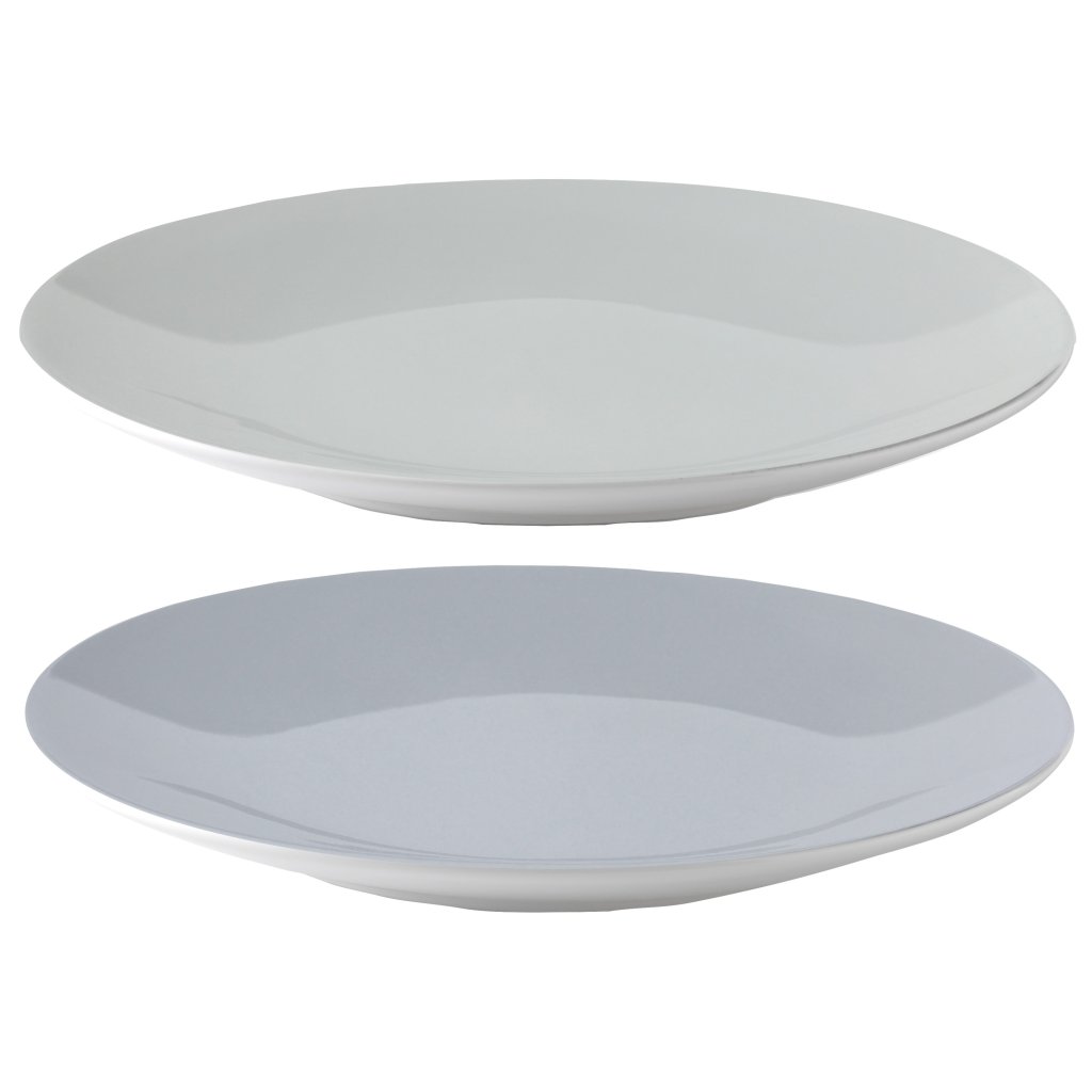 Speiseteller EMMA 22 cm, 2er-Set, blau, Steingut, Stelton