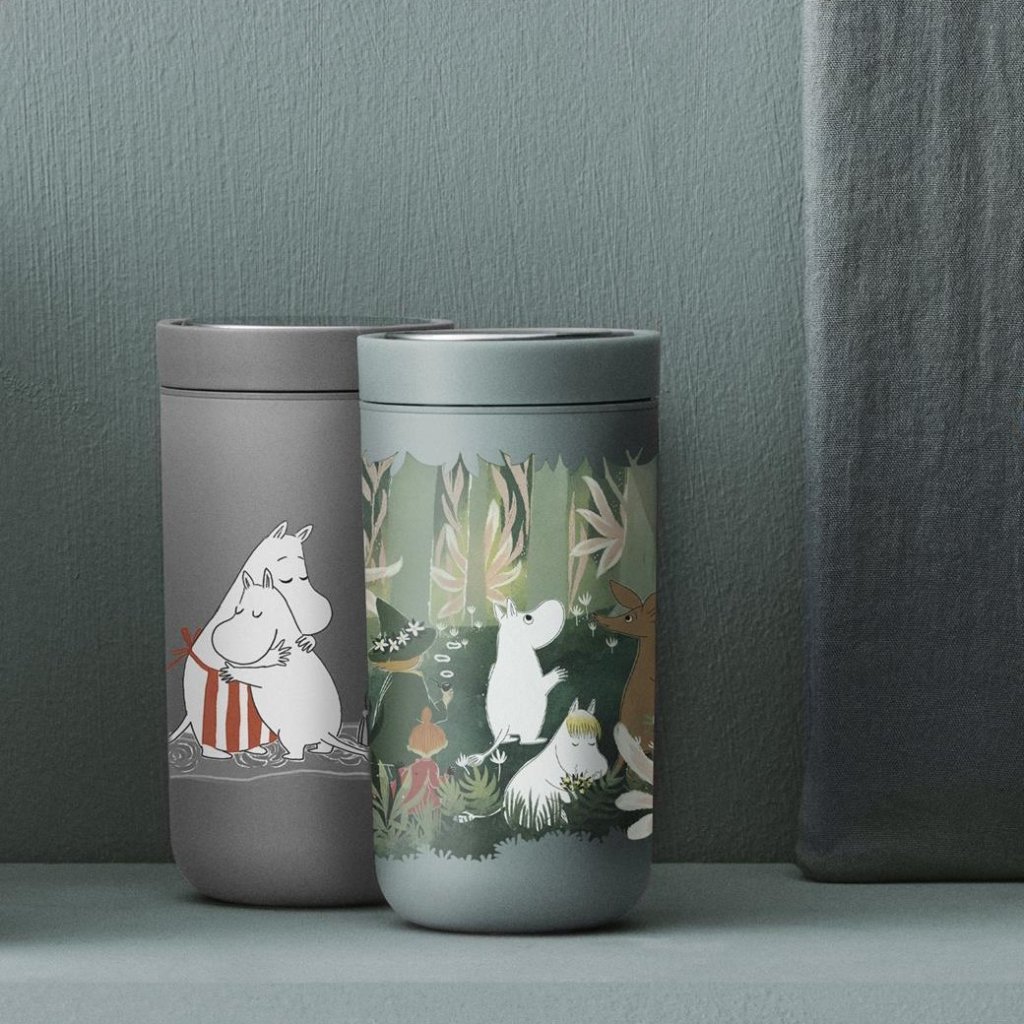 Reisebecher To Go Becher TO GO CLICK MOOMIN 200 ml, Soft Sky, Stelton