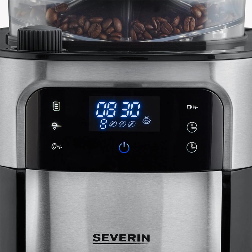 Filterkaffeemaschine mit Mahlwerk und Thermoskanne KA 4814 Severin 1,0 l schwarz
