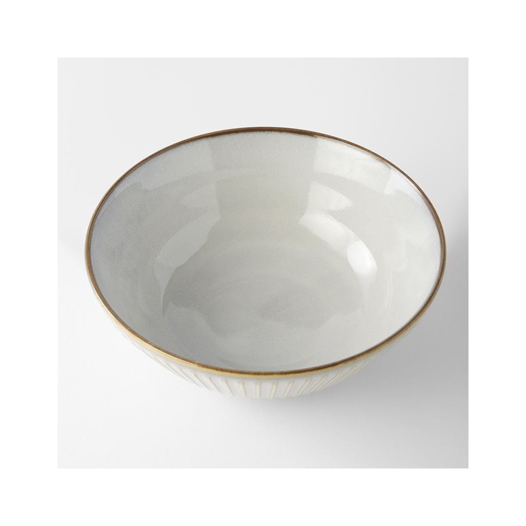Schüssel WHITE SENDAN 21,5 cm, weiß, keramik, MIJ