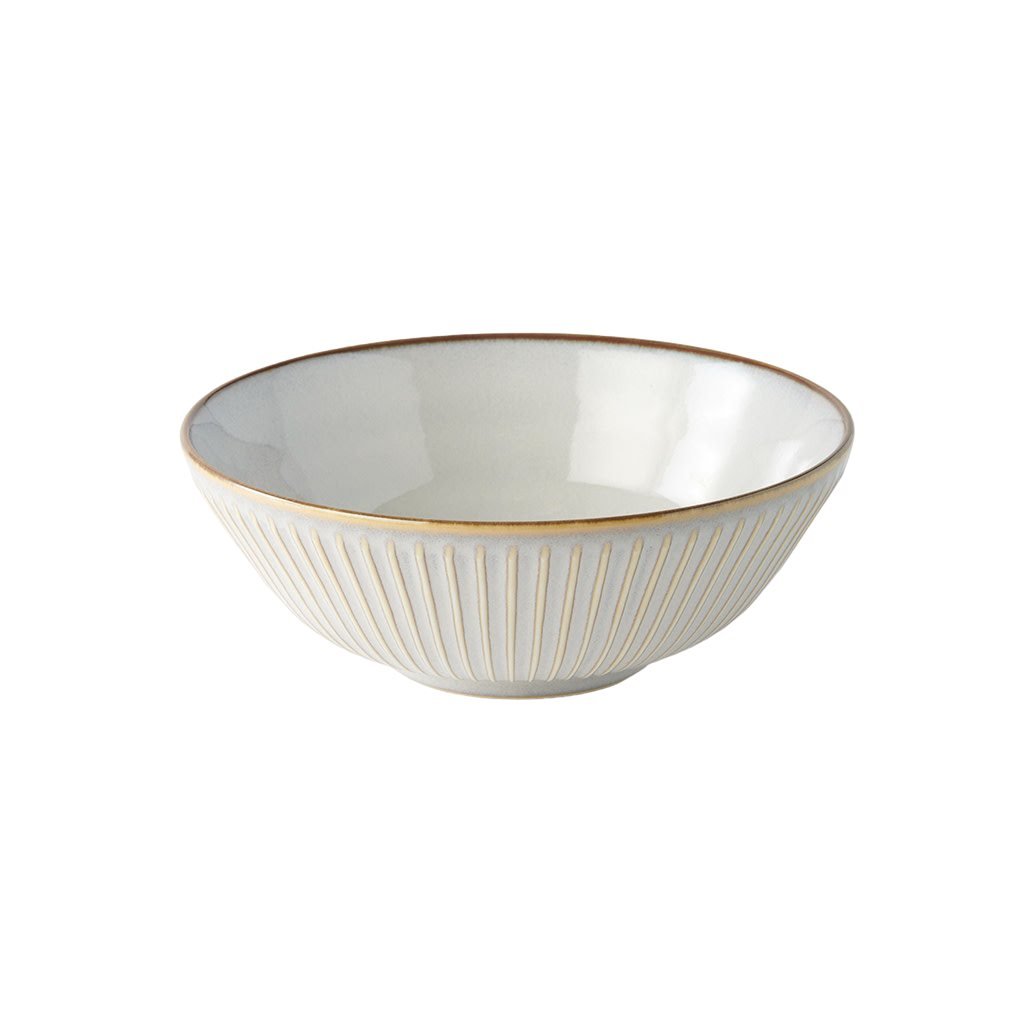 Schüssel WHITE SENDAN 21,5 cm, weiß, keramik, MIJ