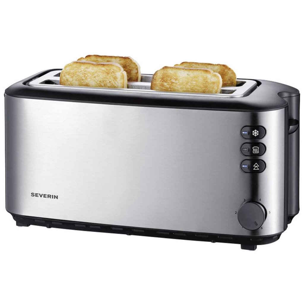 Toaster für zwei Scheiben AT 2509 Severin Silber